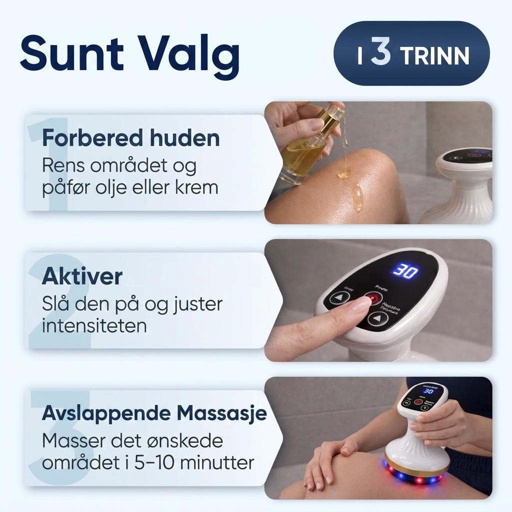 Alt-i-ett-børste for meridianer og fascier til hjemmebruk
