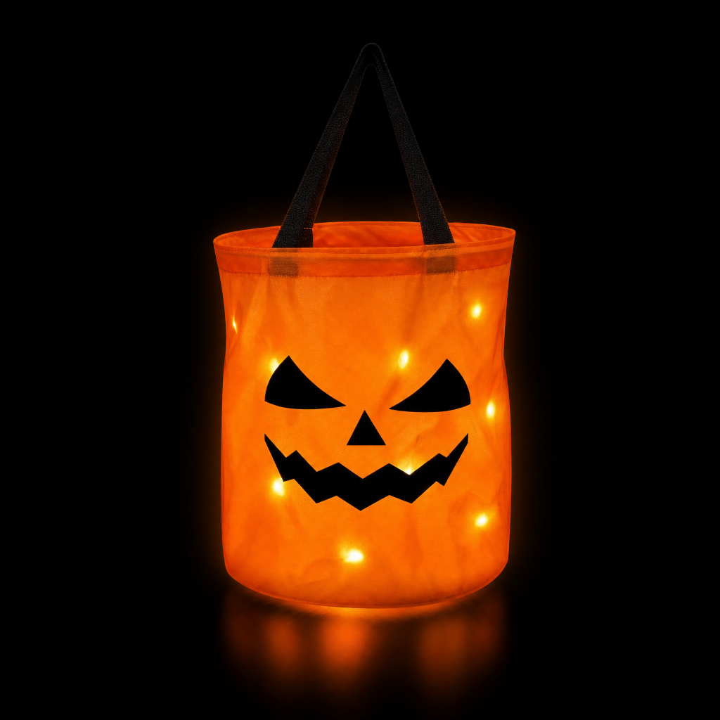 3D Halloween-gresskar trick-or-treat-veske