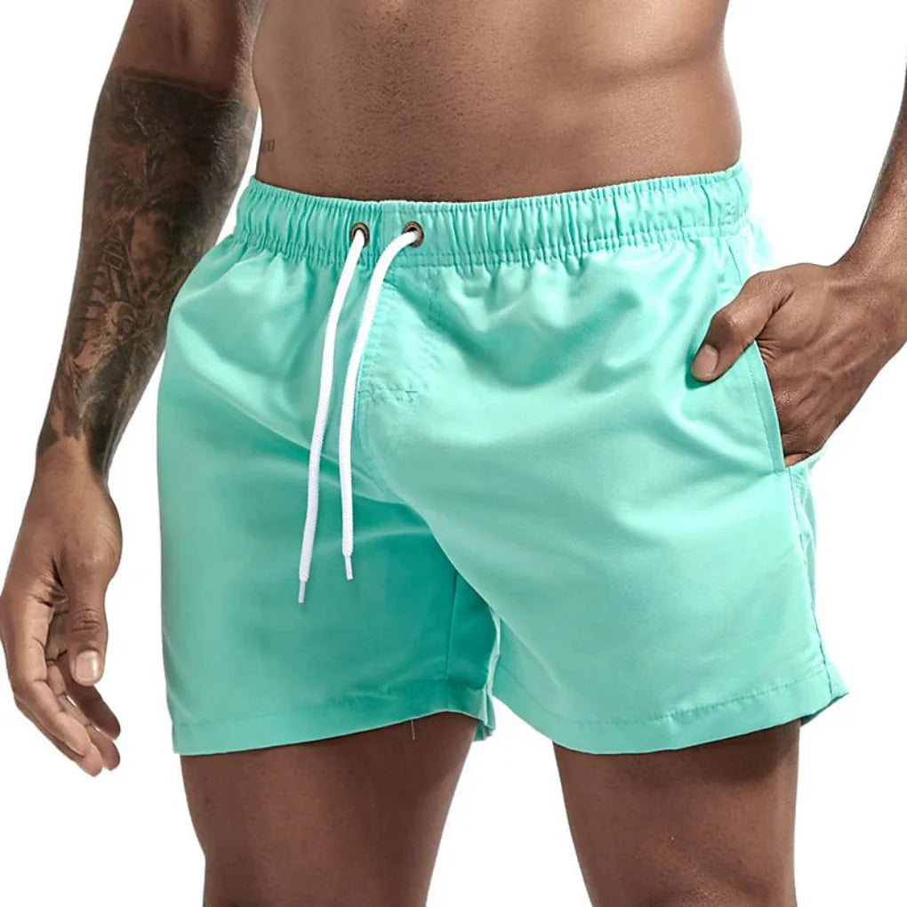 Men's swim shorts with quick-dry