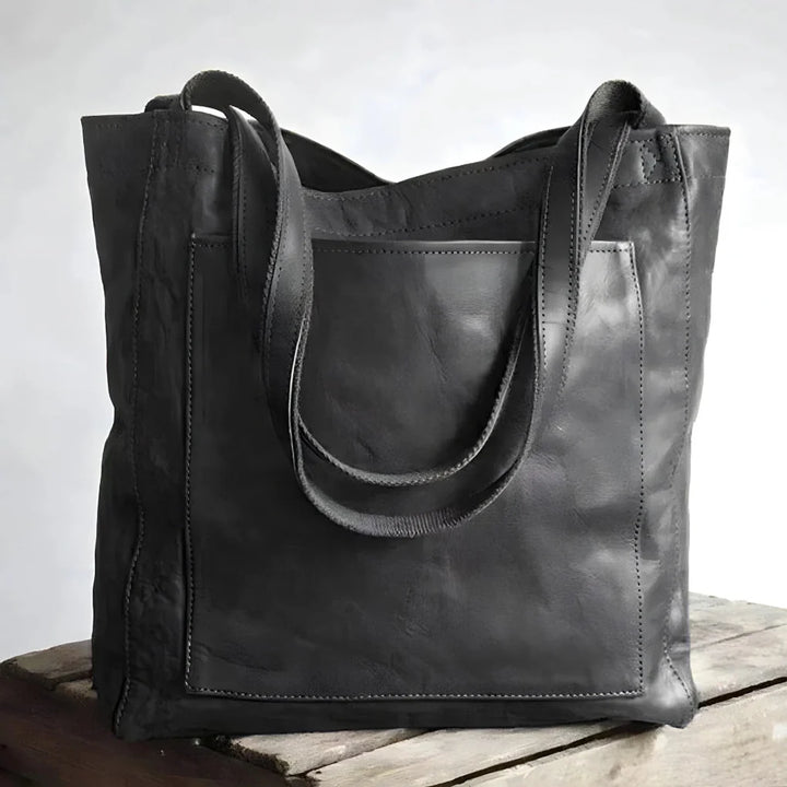 Elegant veske i mykt skinn for kvinner