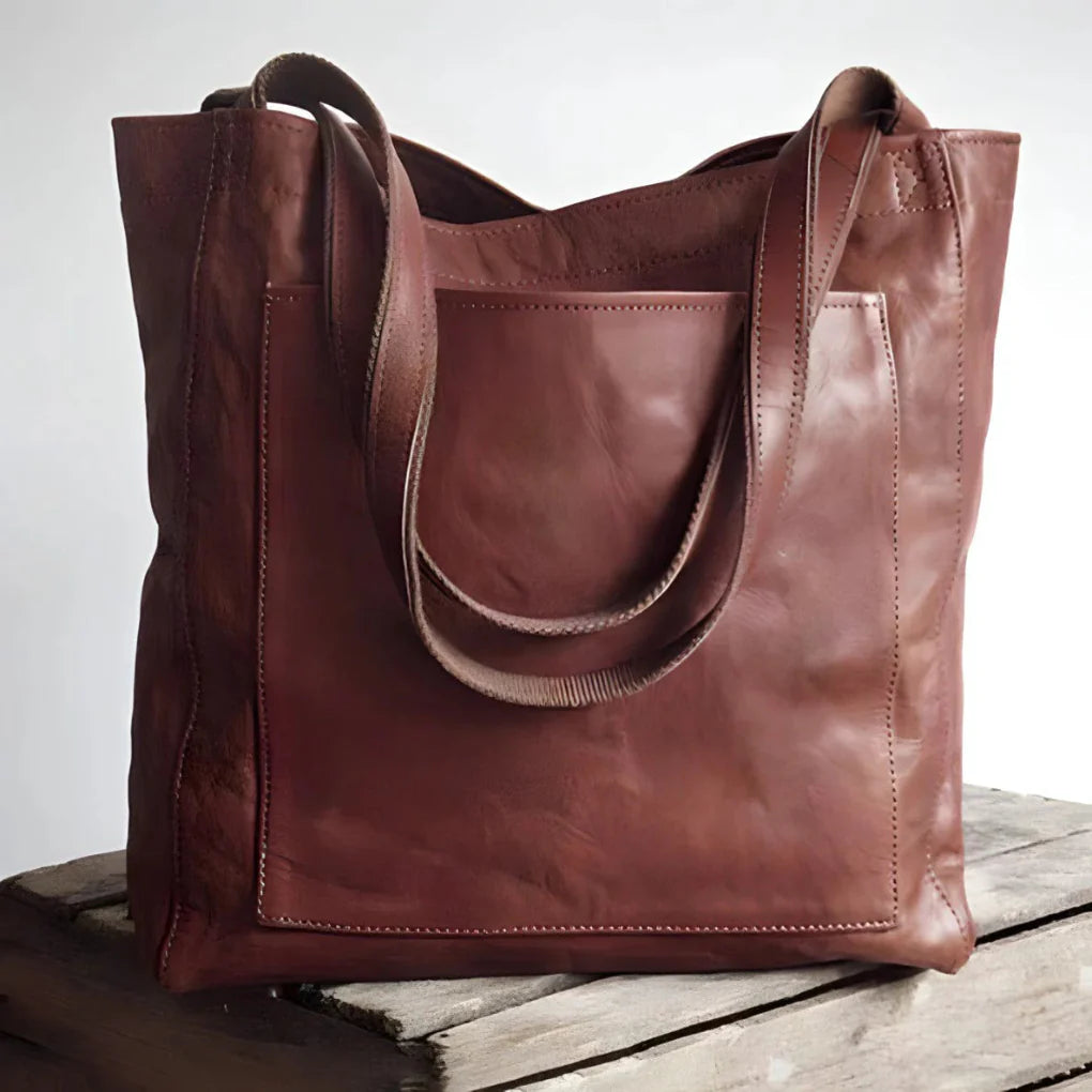 Elegant veske i mykt skinn for kvinner