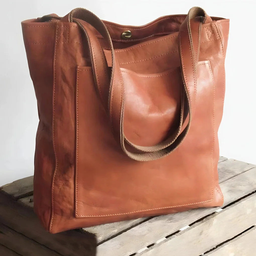 Elegant veske i mykt skinn for kvinner