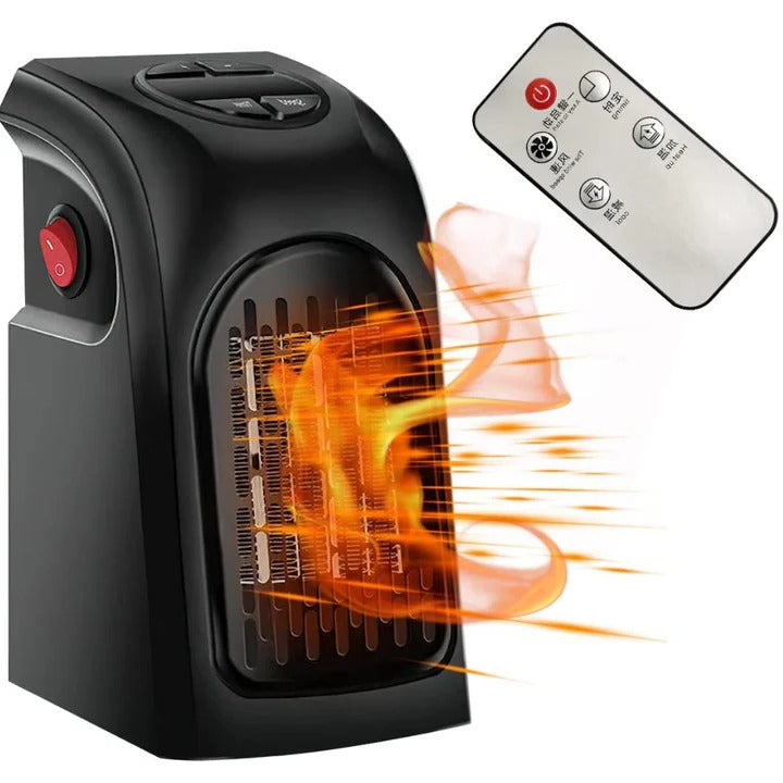 Stikkontaktvarmer med timer og termostat
