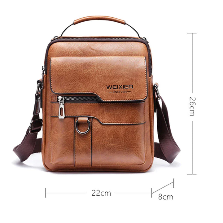 Wanlana - Lær Crossbody Veske for kvinner