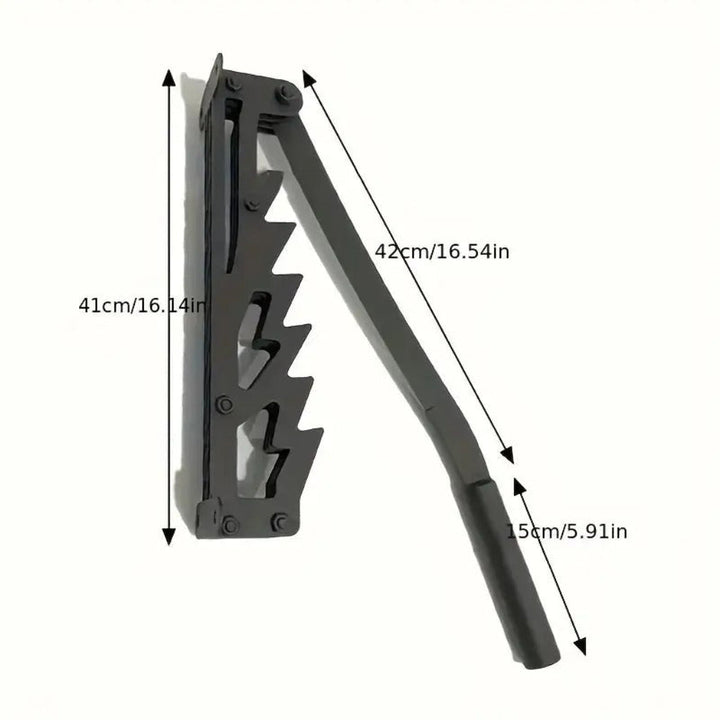 Wall-mounted kindling splitter for firewood