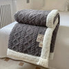 Diamond-knit Sherpa-teppe