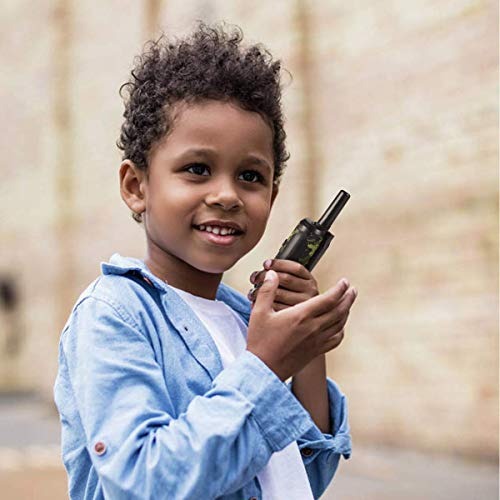 Walkie Talkie for Barn | 22 Kanaler | 5 km Rekkevidde | Grønn Camo