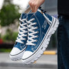 Casual streetwear high canvas shoes with sturdy sole for men