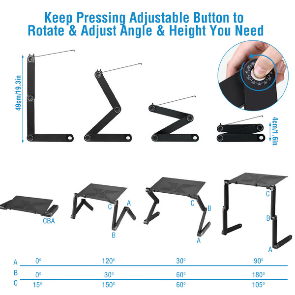 360° ergonomisk laptopstativ – FlexStand