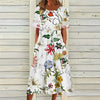 Summer dress with floral print