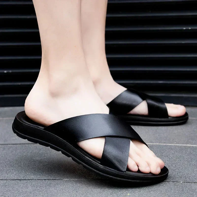 Italienske menn's mules