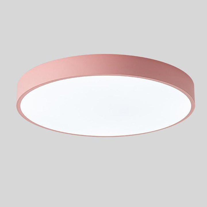 Rund Nordic Macaron-taklampe i tre