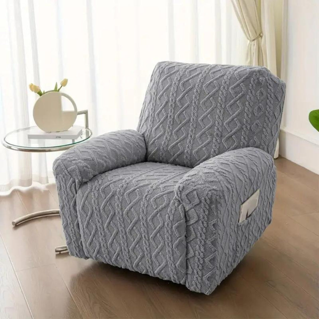 Weiche, rutschfeste Winterabdeckung aus Plüsch für Relaxsofa