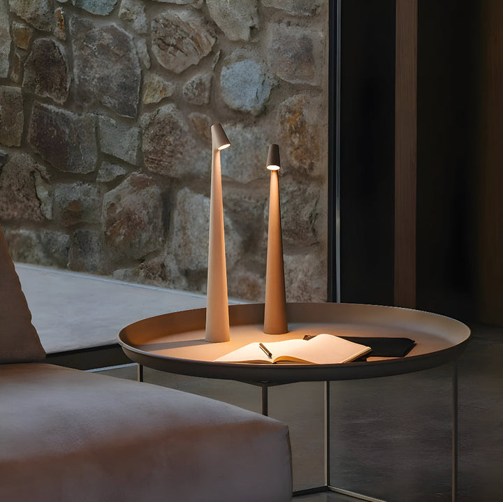 Trådløs LED-bordlampe | Lampe for stue og skrivebord | Moderne batteridrevet bordlampe | VivaLume