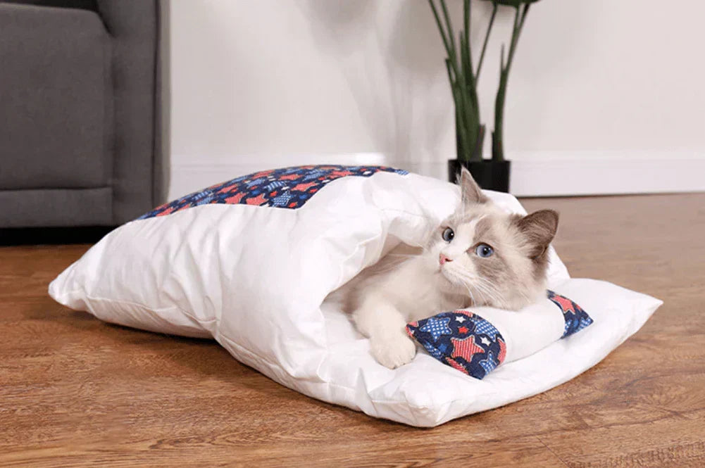 Vintersovepose for katter – SnugKitty Frost Magic