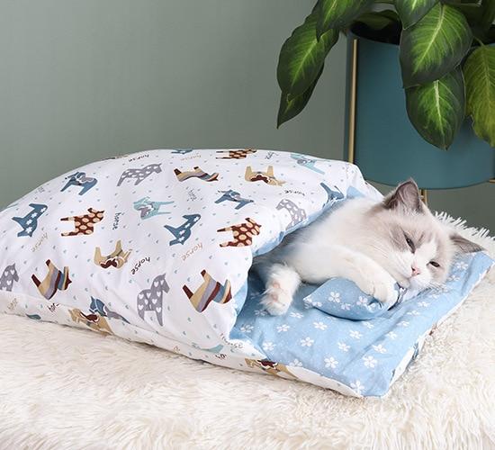 Vintersovepose for katter – SnugKitty Frost Magic