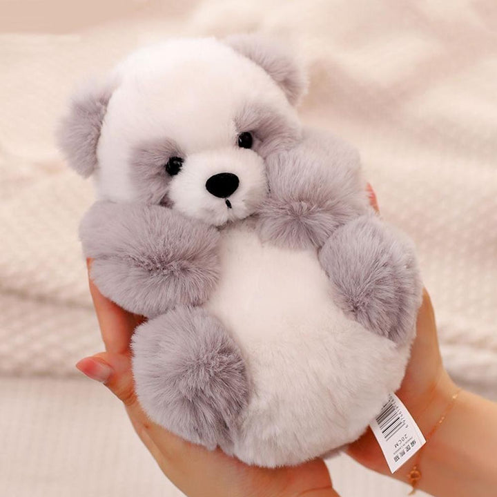 Panda-kosedyr med avtakbar kurv – Myk fylling & dekorativt – 20 cm