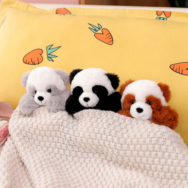 Panda-kosedyr med avtakbar kurv – Myk fylling & dekorativt – 20 cm