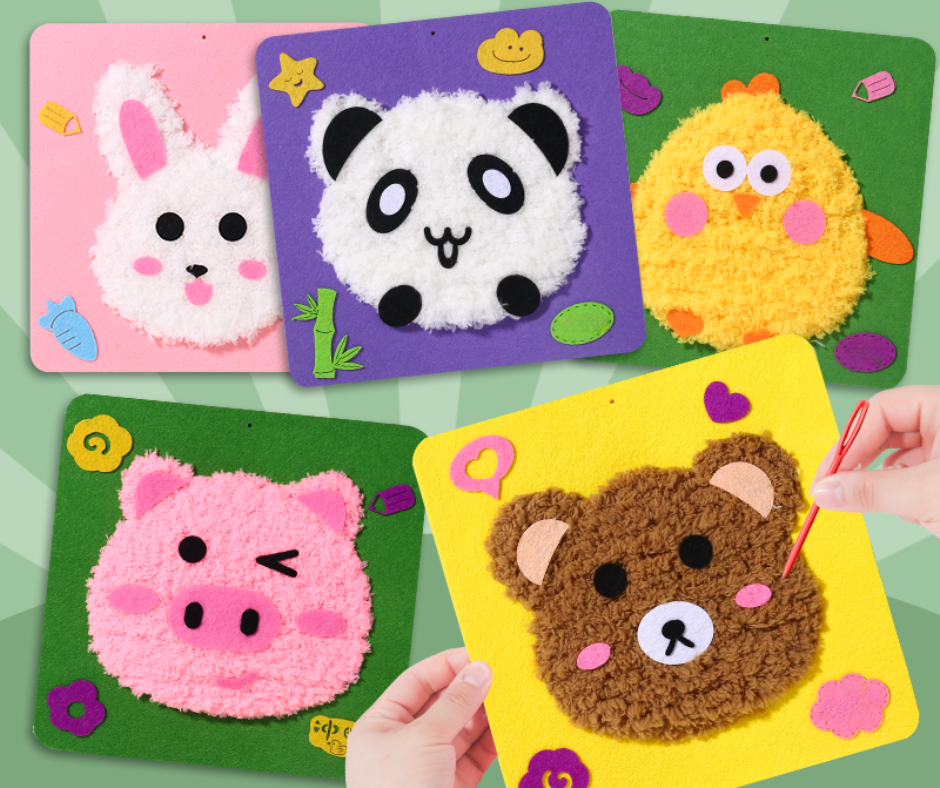 Kreativt broderisett for barn – StitchMates