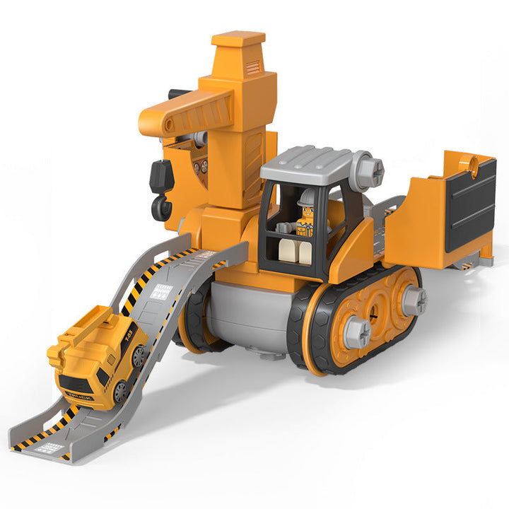 LittleBuilder Lekesett - Lastebil, Gravemaskin & Kran