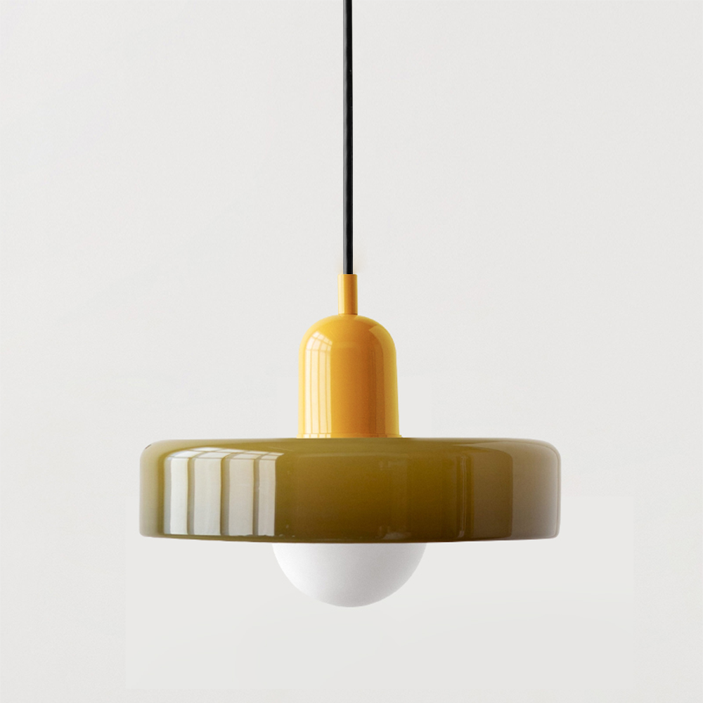 Fargerik Taklampe | Bauhaus-stil | Kunstnerisk Design