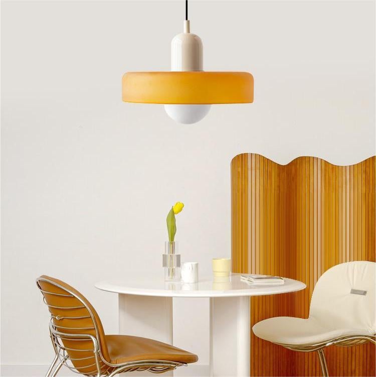 Fargerik Taklampe | Bauhaus-stil | Kunstnerisk Design