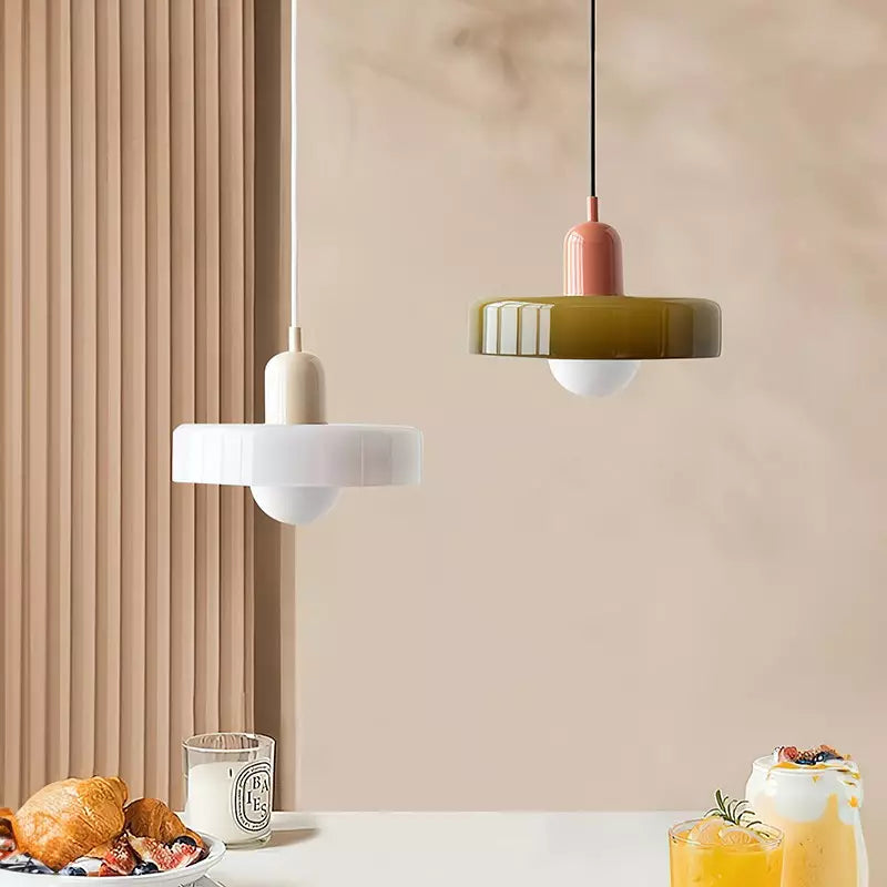 Fargerik Taklampe | Bauhaus-stil | Kunstnerisk Design