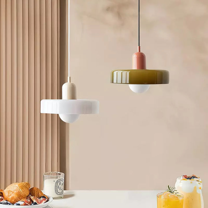 Fargerik Taklampe | Bauhaus-stil | Kunstnerisk Design