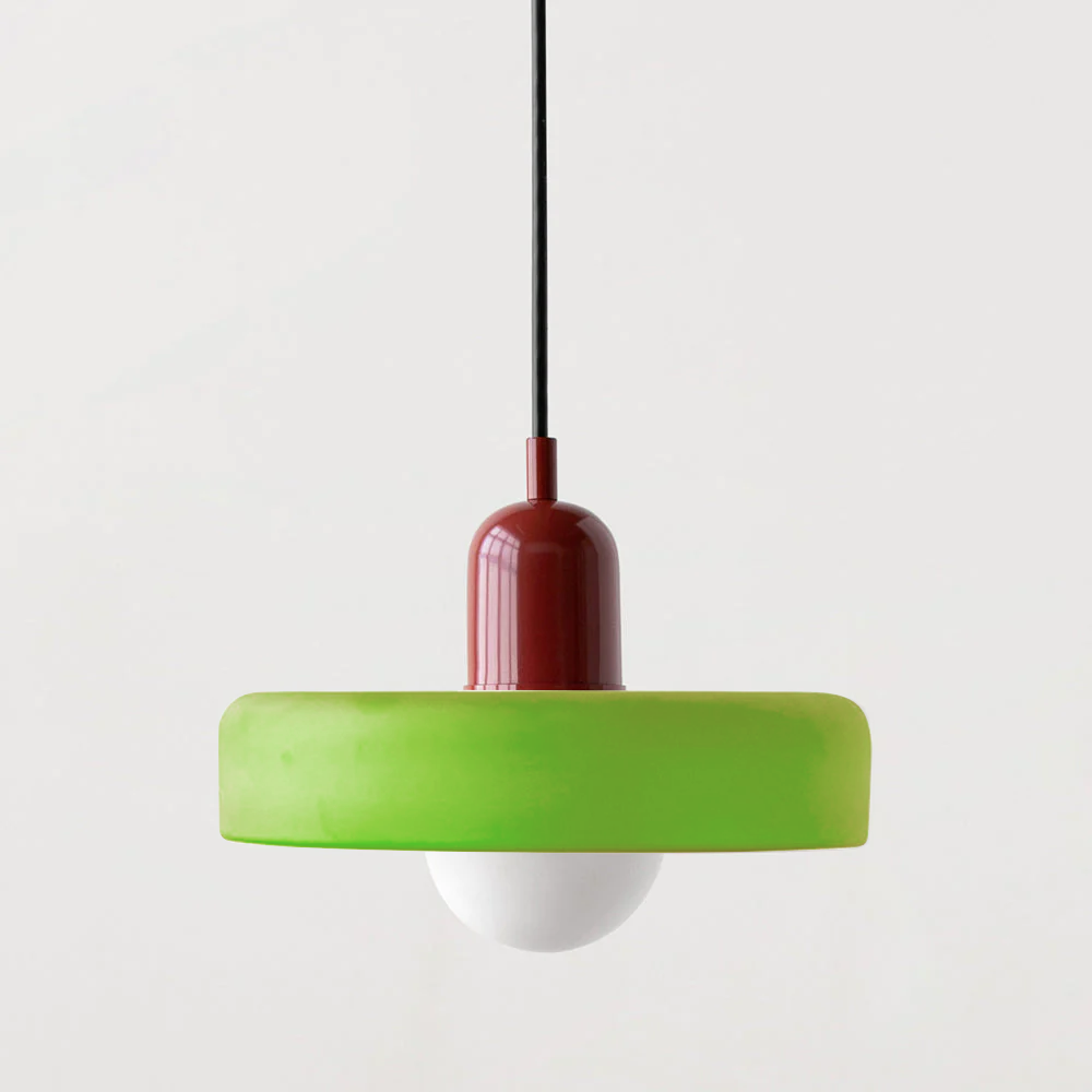 Fargerik Taklampe | Bauhaus-stil | Kunstnerisk Design