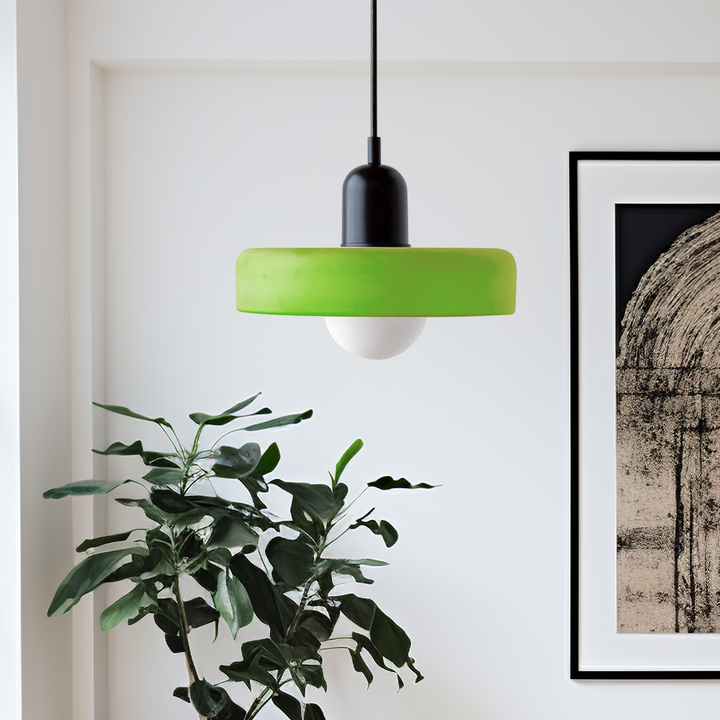Fargerik Taklampe | Bauhaus-stil | Kunstnerisk Design