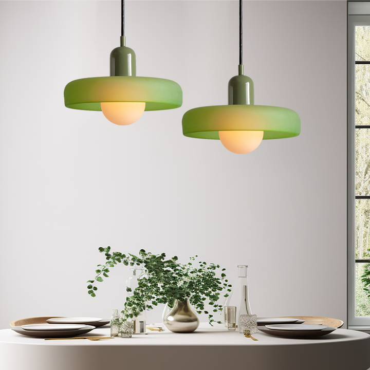 Fargerik Taklampe | Bauhaus-stil | Kunstnerisk Design