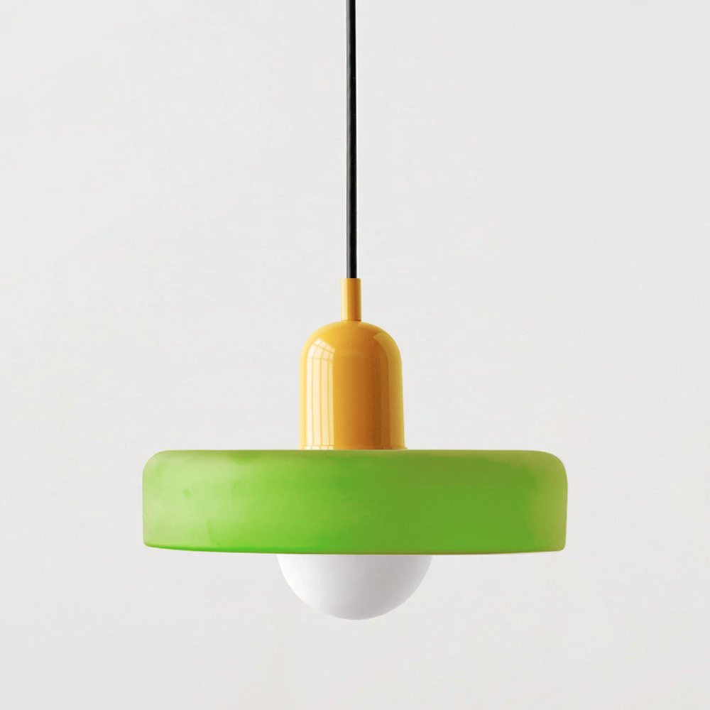 Fargerik Taklampe | Bauhaus-stil | Kunstnerisk Design
