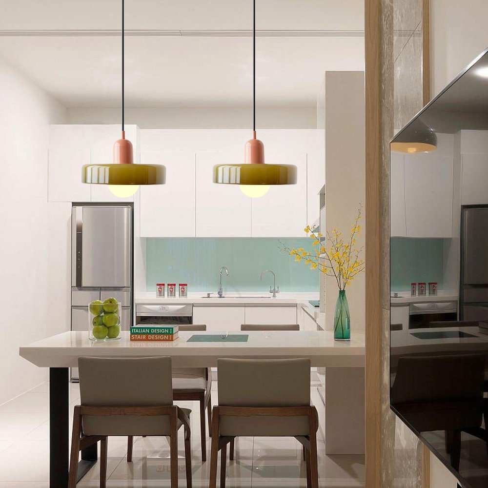 Fargerik Taklampe | Bauhaus-stil | Kunstnerisk Design