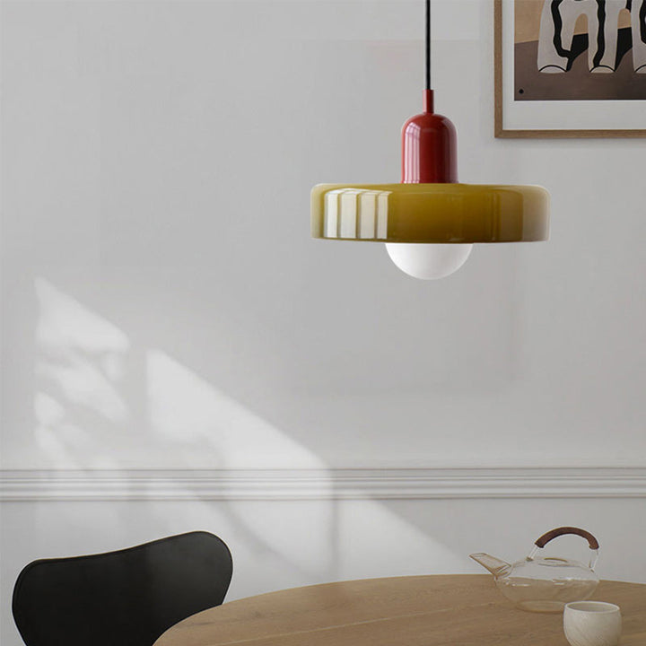 Fargerik Taklampe | Bauhaus-stil | Kunstnerisk Design