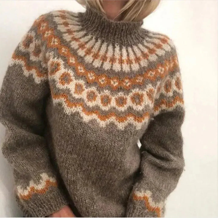 Knitted sweater for women