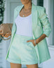 Stylish blazer and shorts set for women