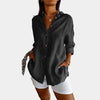 Airy blouse in cotton and linen blend