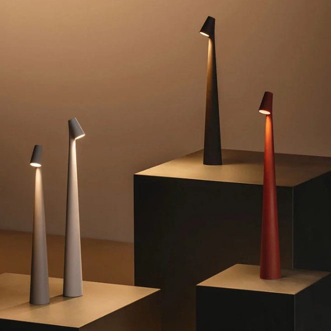 Oppladbar LED-Bordlampe – Ledningsfri, Dimbar, Moderne Belysning