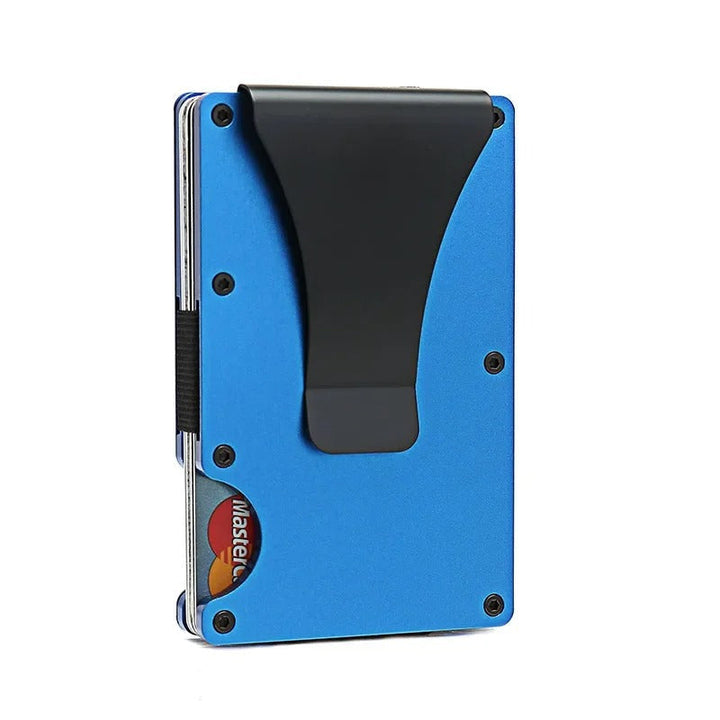 Slank RFID-lommebok i titan for kort