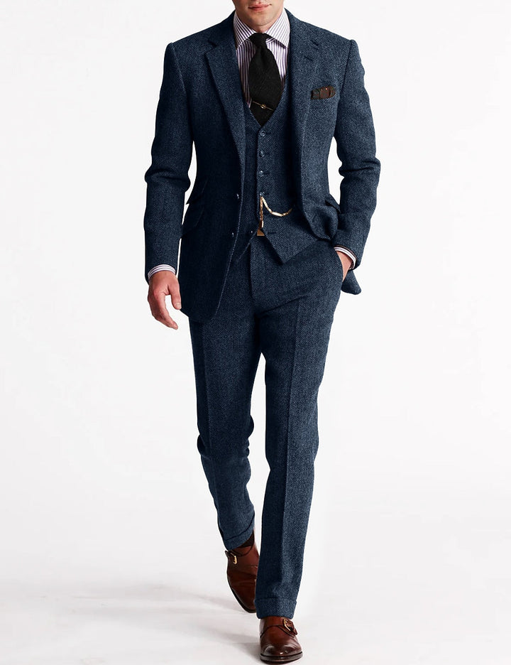 Klassisk tredelt tweeddress for herre
