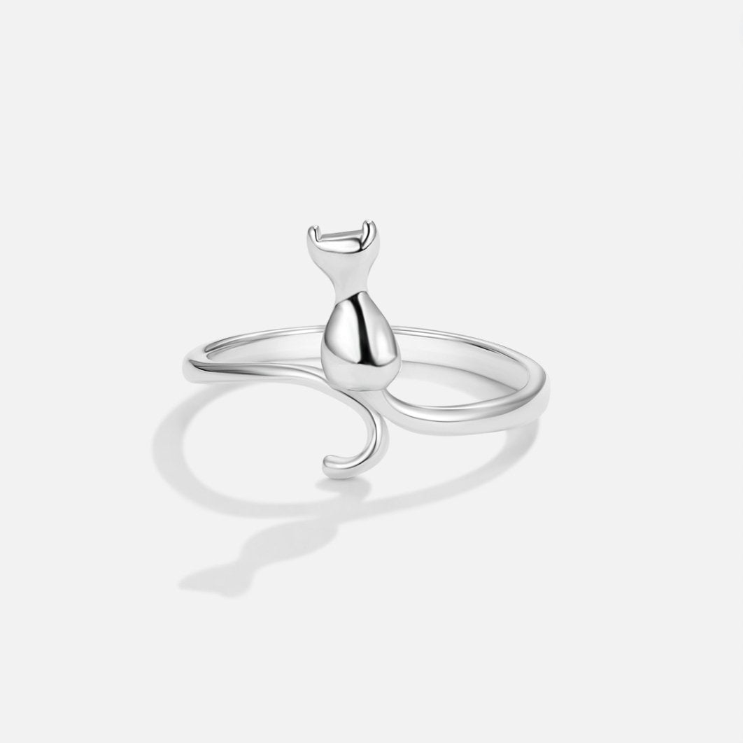 Elegant sølvring med stjernemotiv