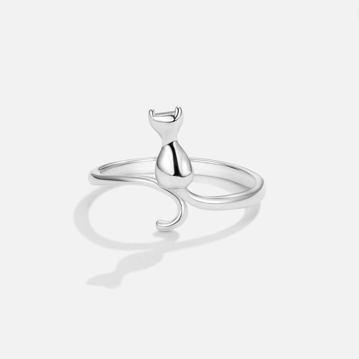 Elegant sølvring med stjernemotiv