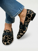 Elegante loafers med dyremønster til dame