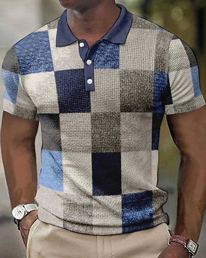 Kariertes Poloshirt für Herren
