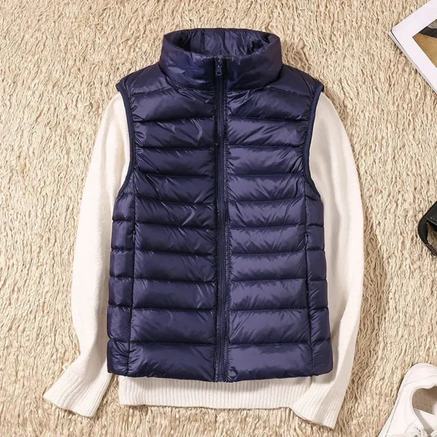 Vindbestandig Kvinners Bodywarmer med Glidelås