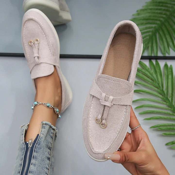 Komfortable Slip-On Loafers for Kvinner
