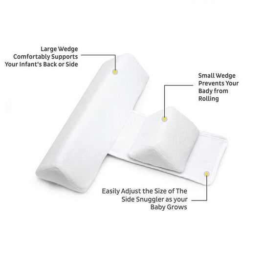 Justerbar sideliggepute for baby