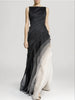 Lagdelt Ombre Maxikleid