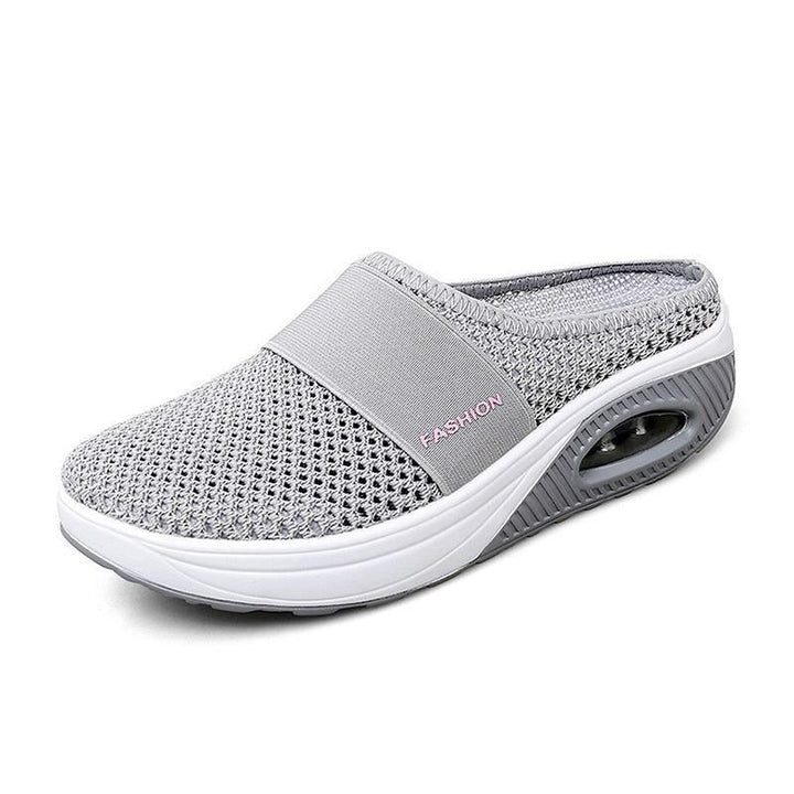 Orthopedic slip-on shoes with air cushion for women