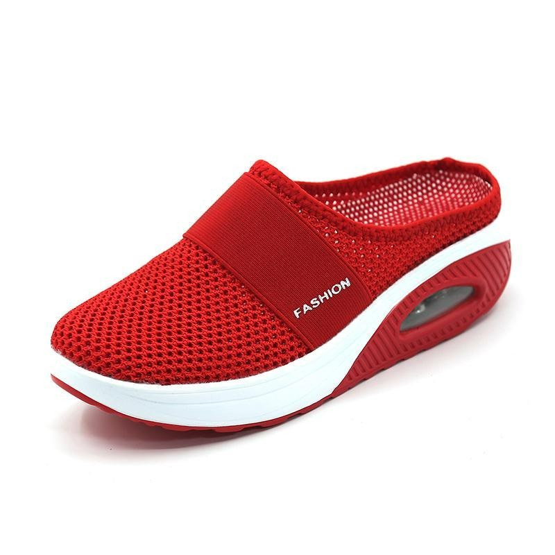 Orthopedic slip-on shoes with air cushion for women